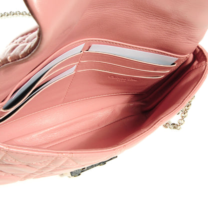 Christian Dior Lambskin Cannage New Lock Pouch Magnolia 8 of 9