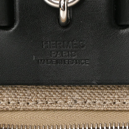 Hermes Military Toile Vache Hunter Herbag Zip Retourne 31 PM Ficelle Black 7 of 11