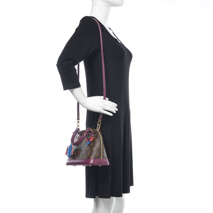 Louis Vuitton Monogram Totem Alma BB Magenta 2 of 8