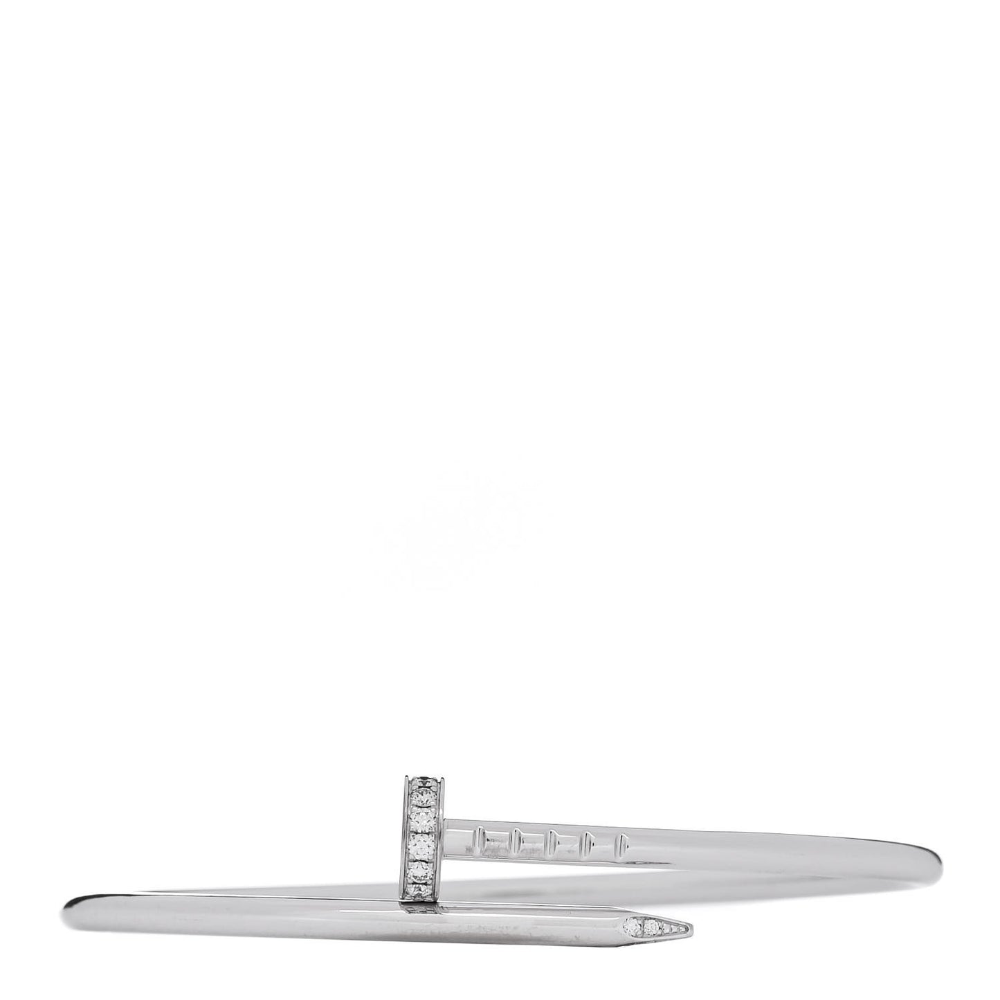 18K White Gold Diamond Small Juste Un Clou Bracelet 14