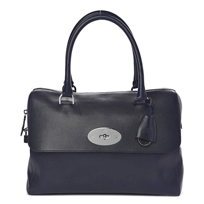 Mulberry Glossy Goatskin Medium Del Rey Satchel Midnight Blue 1 of 12