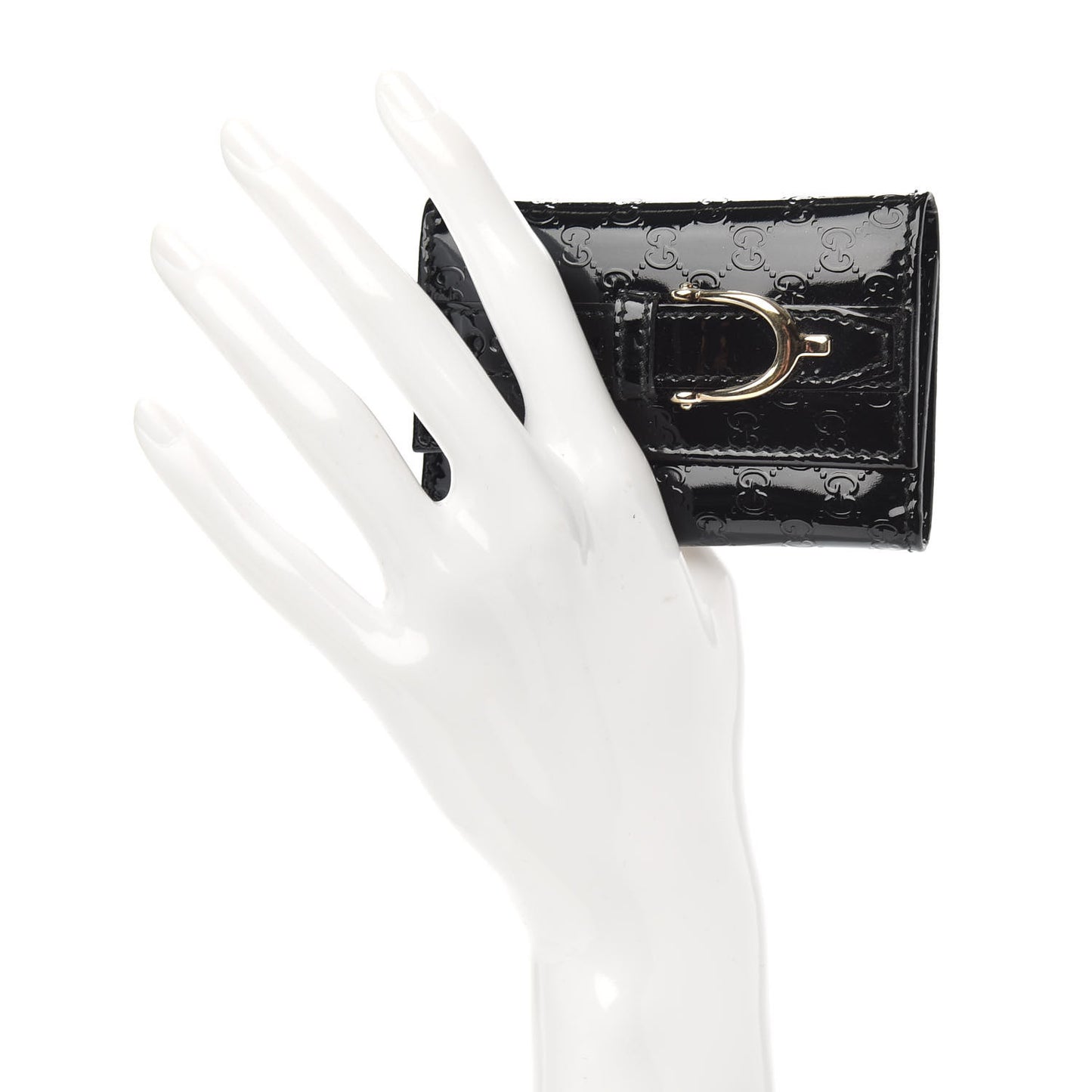 Patent Microguccissima Nice 6 Key Holder Case Black