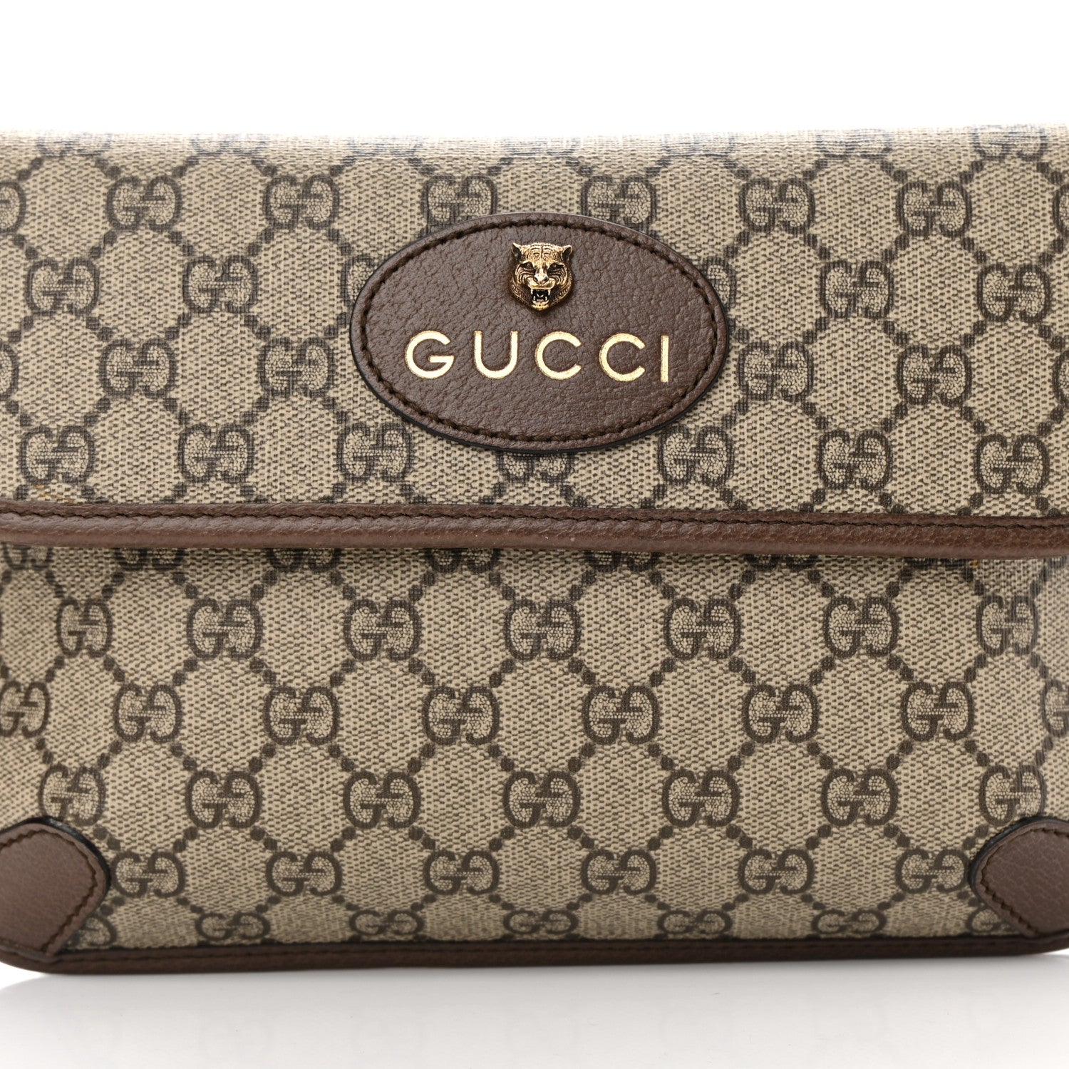 Gucci GG Supreme Monogram Neo Vintage Web Belt Bag Brown 8 of 12
