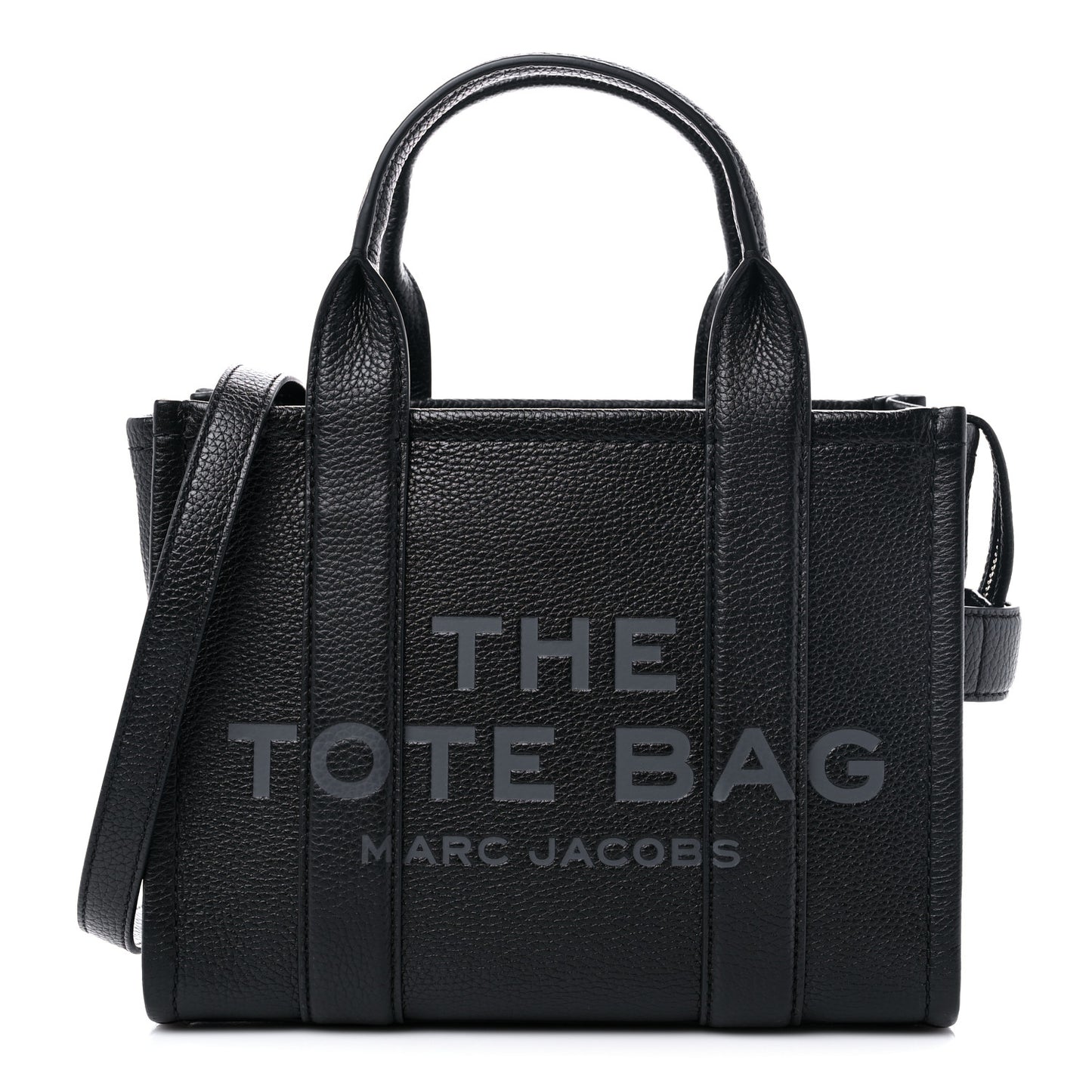 Grained Calfskin Small The Tote Bag Black