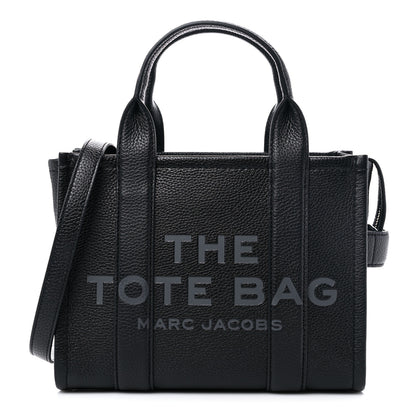 Marc Jacobs Grained Calfskin Small The Tote Bag Black 1 of 9