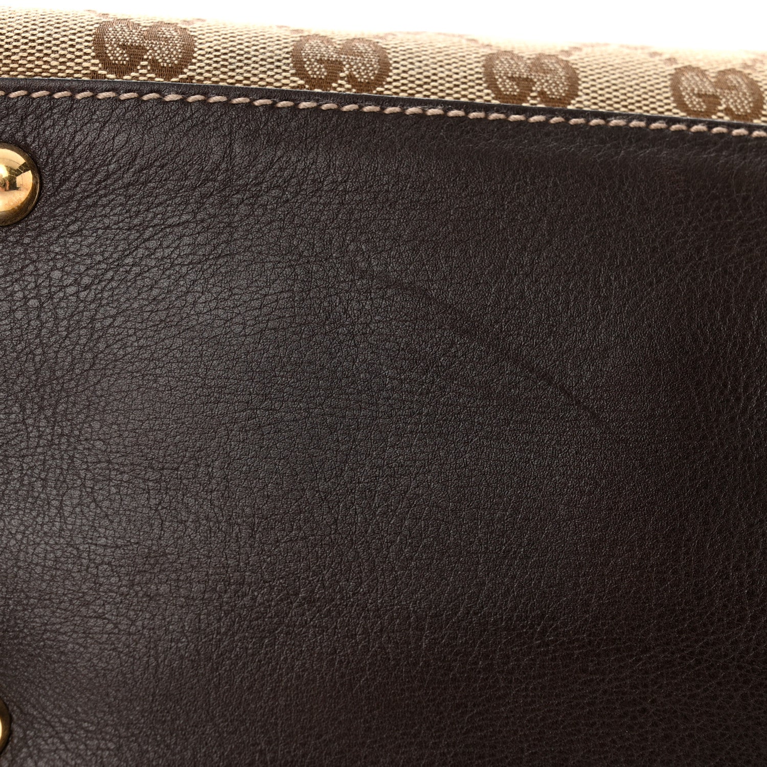 Gucci Monogram Medium New Britt Tote Brown 14 of 15