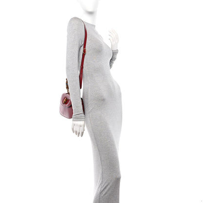 Gucci Boarded Dyana Lux Calfskin Web Small Bamboo 1947 Top Handle Bag Red 2 of 10