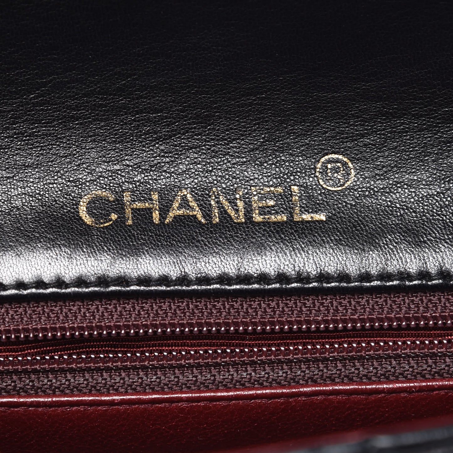 Lambskin Quilted Mini Square Flap Black