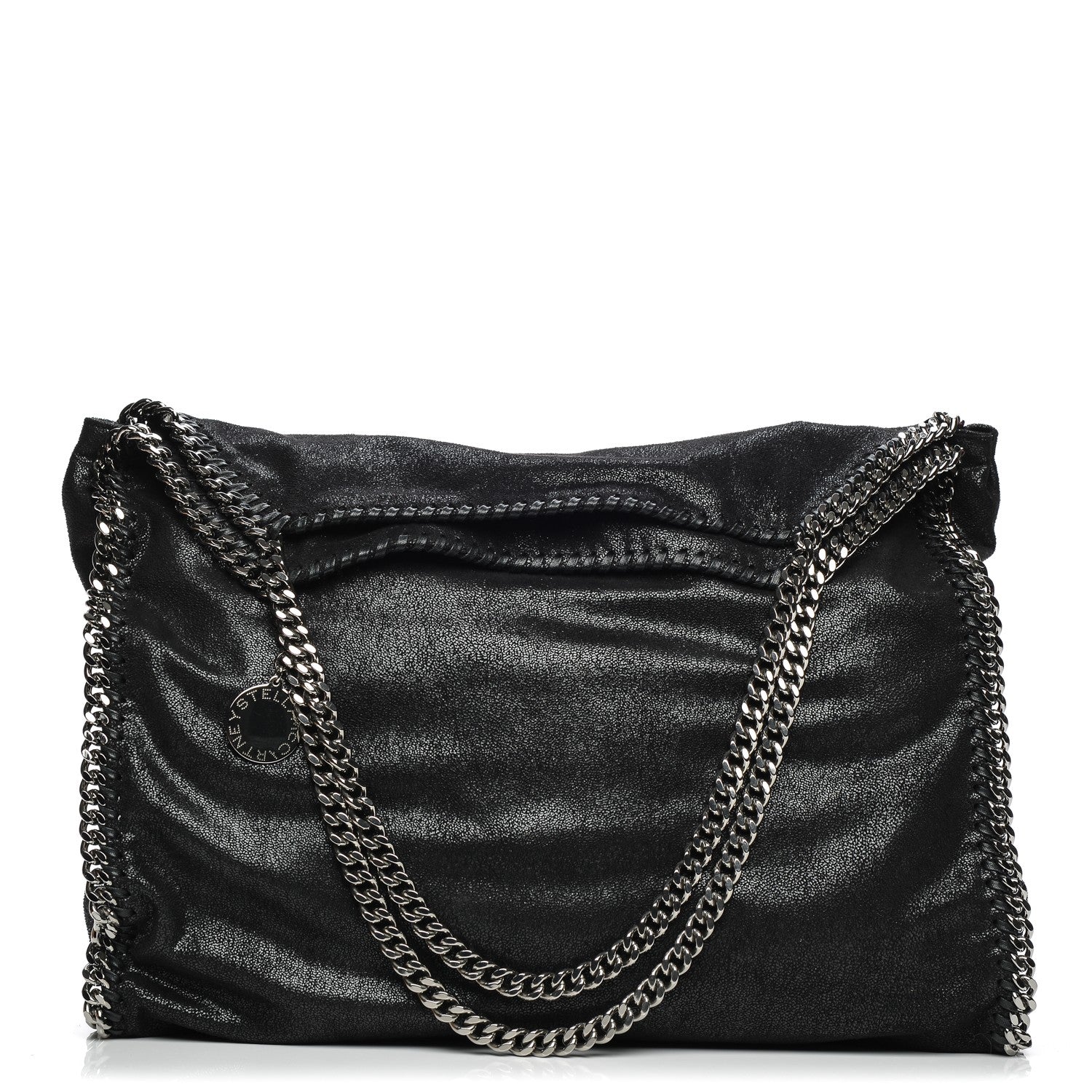 Stella McCartney Shaggy Deer Big Falabella Tote Black 1 of 7