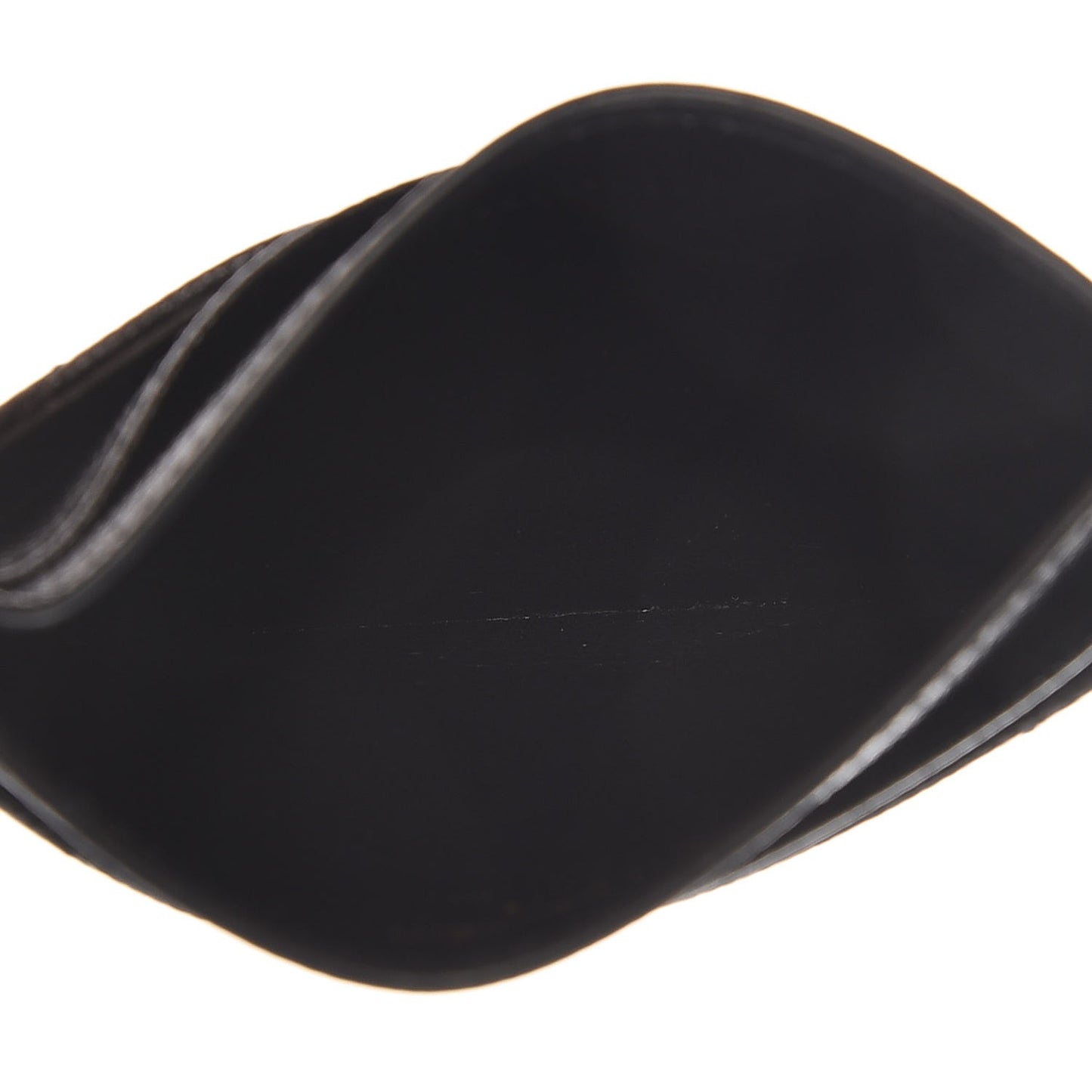 Grain De Poudre Matelasse Chevron Monogram Credit Card Case Black