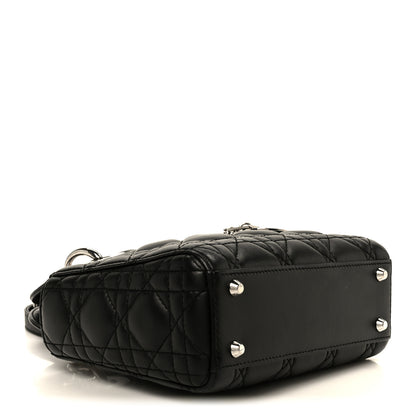 Christian Dior Lambskin Cannage Mini Lady Dior Black 4 of 10