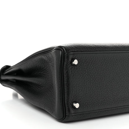 Hermes Taurillon Clemence Kelly Retourne 32 Black 9 of 11