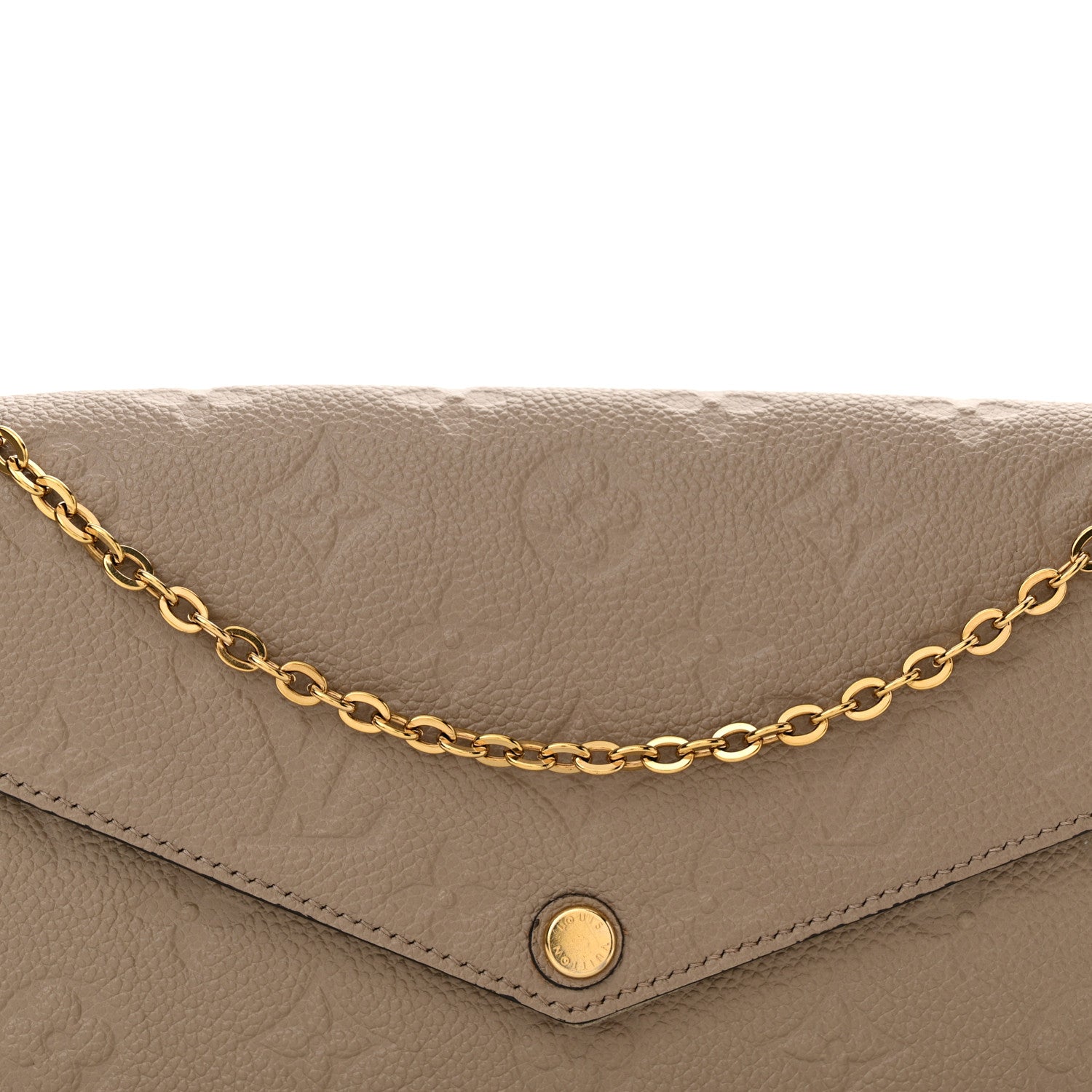 Louis Vuitton Empreinte Pochette Felicie Chain Wallet Tourterelle 8 of 12