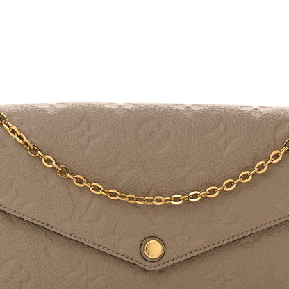 Louis Vuitton Empreinte Pochette Felicie Chain Wallet Tourterelle 8 of 12