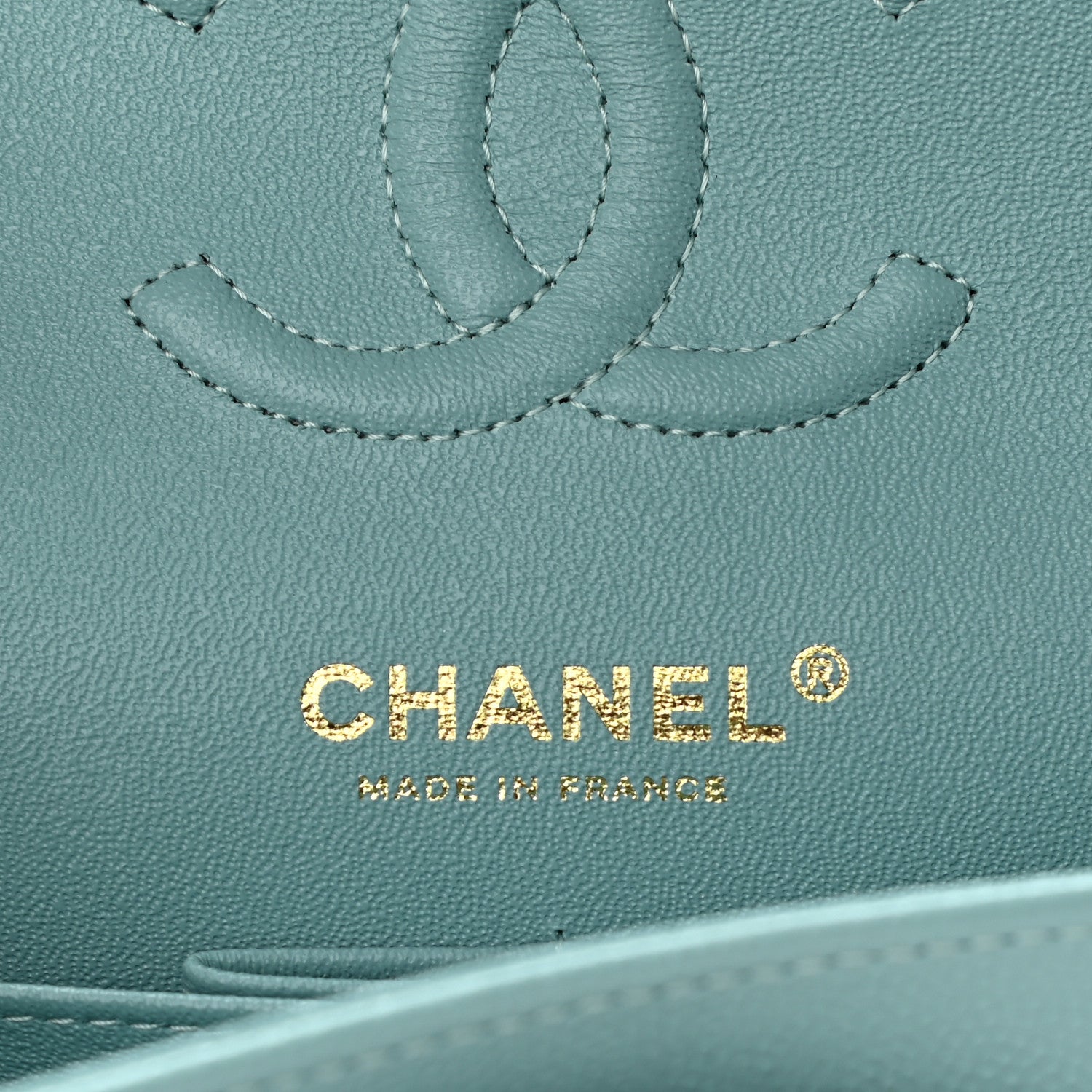 Chanel Caviar Quilted Small Double Flap Light Blue 5 of 10