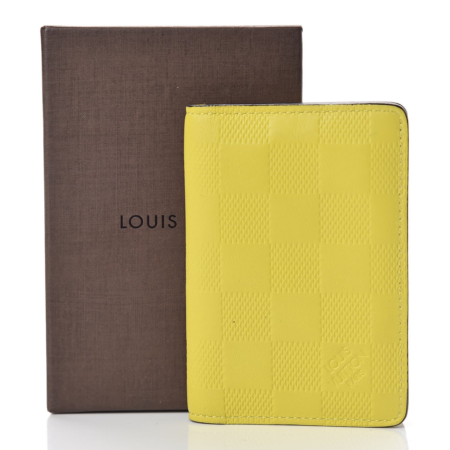 Louis Vuitton Damier Infini Pocket Organizer Vert Acide 8 of 8