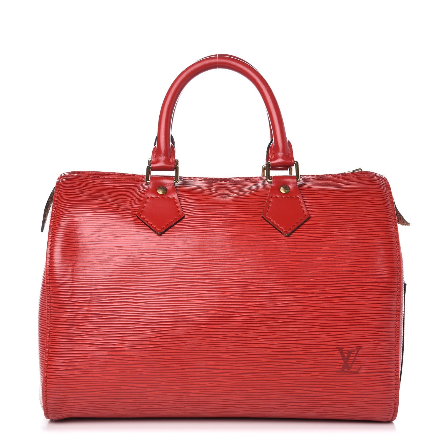 Louis Vuitton Epi Speedy 25 Castillan Red 1 of 14