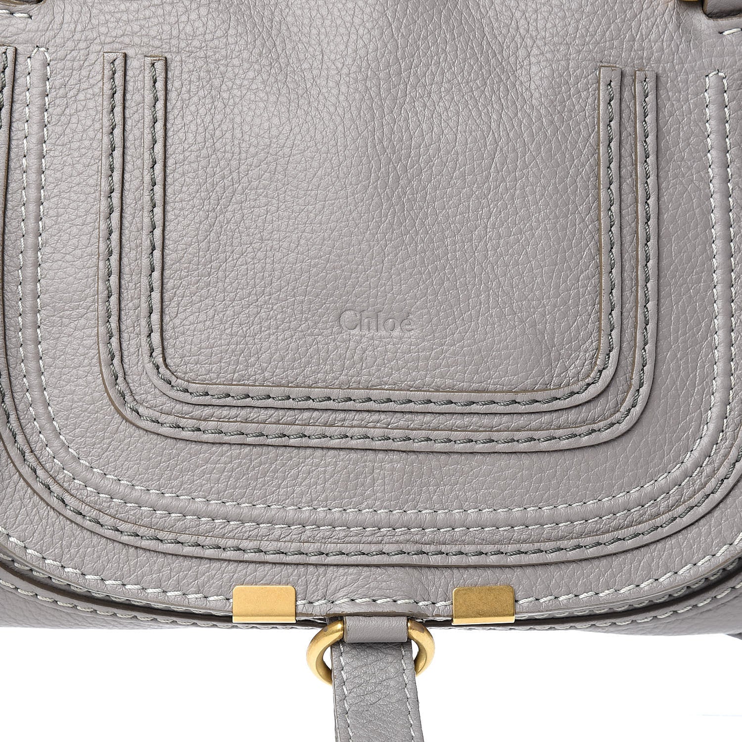 Chloe Calfskin Small Marcie Satchel Cashmere Grey 14 of 14