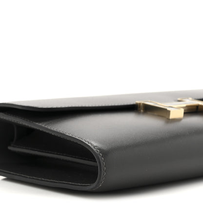 Hermes Box Shiny Alligator Constance Wallet To Go Graphite 21 of 23