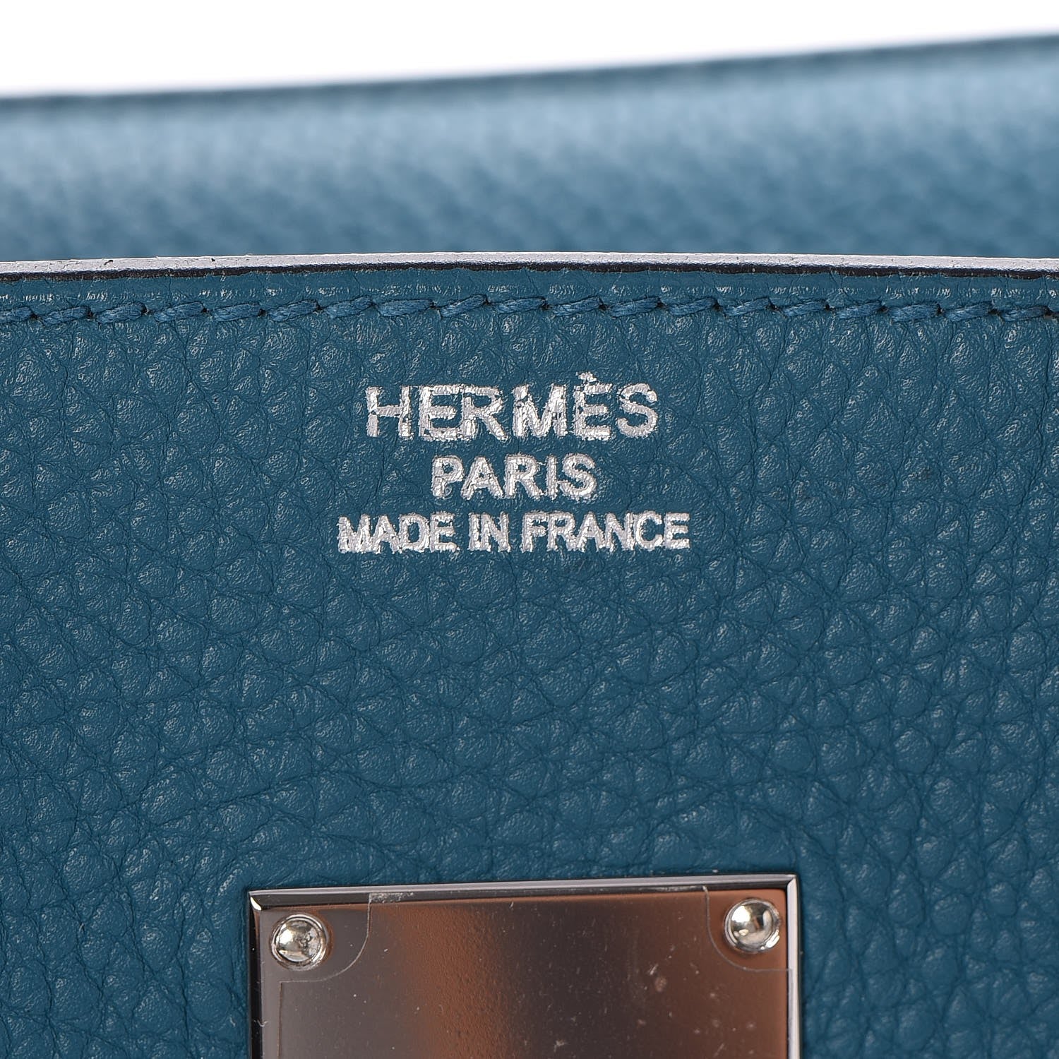 Hermes Taurillon Clemence JPG Shoulder Birkin II 42 Cobalt 13 of 32