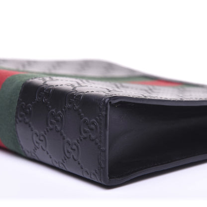 Gucci Guccissima Signature Web New Web Cosmetic Case Black 7 of 13