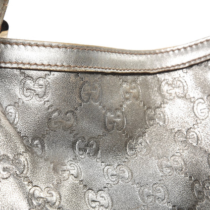 Gucci Guccissima Medium Britt Tote Silver 11 of 17