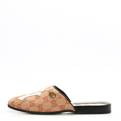 Gucci X MLB Monogram NY Yankees Embroidered Womens GG Slippers 36 Beige Ruggine 1 of 8
