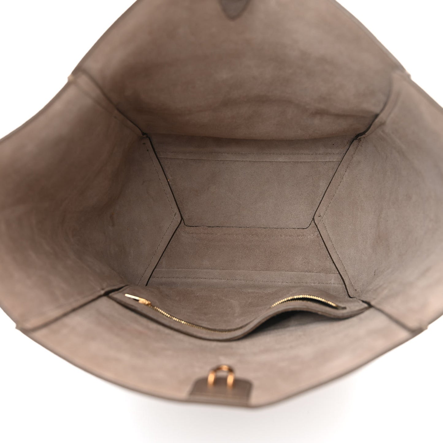 Soft Grained Calfskin Sangle Bucket Bag Taupe