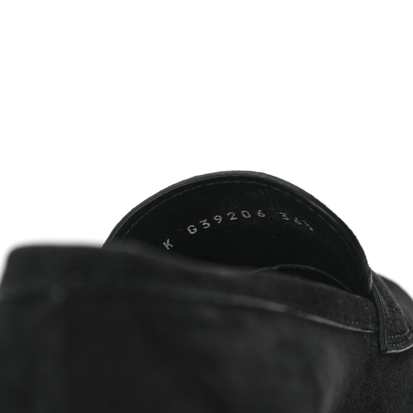 Suede CC Platform Loafers 36.5 Black