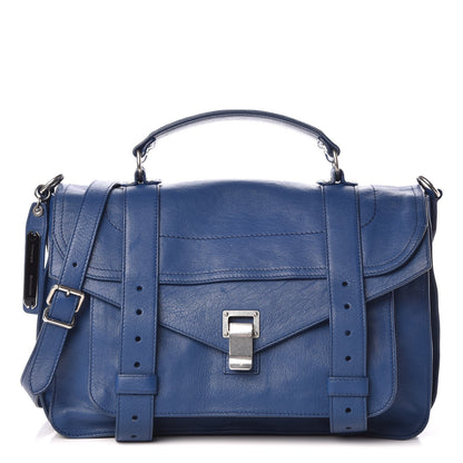 Proenza Schouler Lambskin Medium PS1 Satchel Peacock 1 of 9