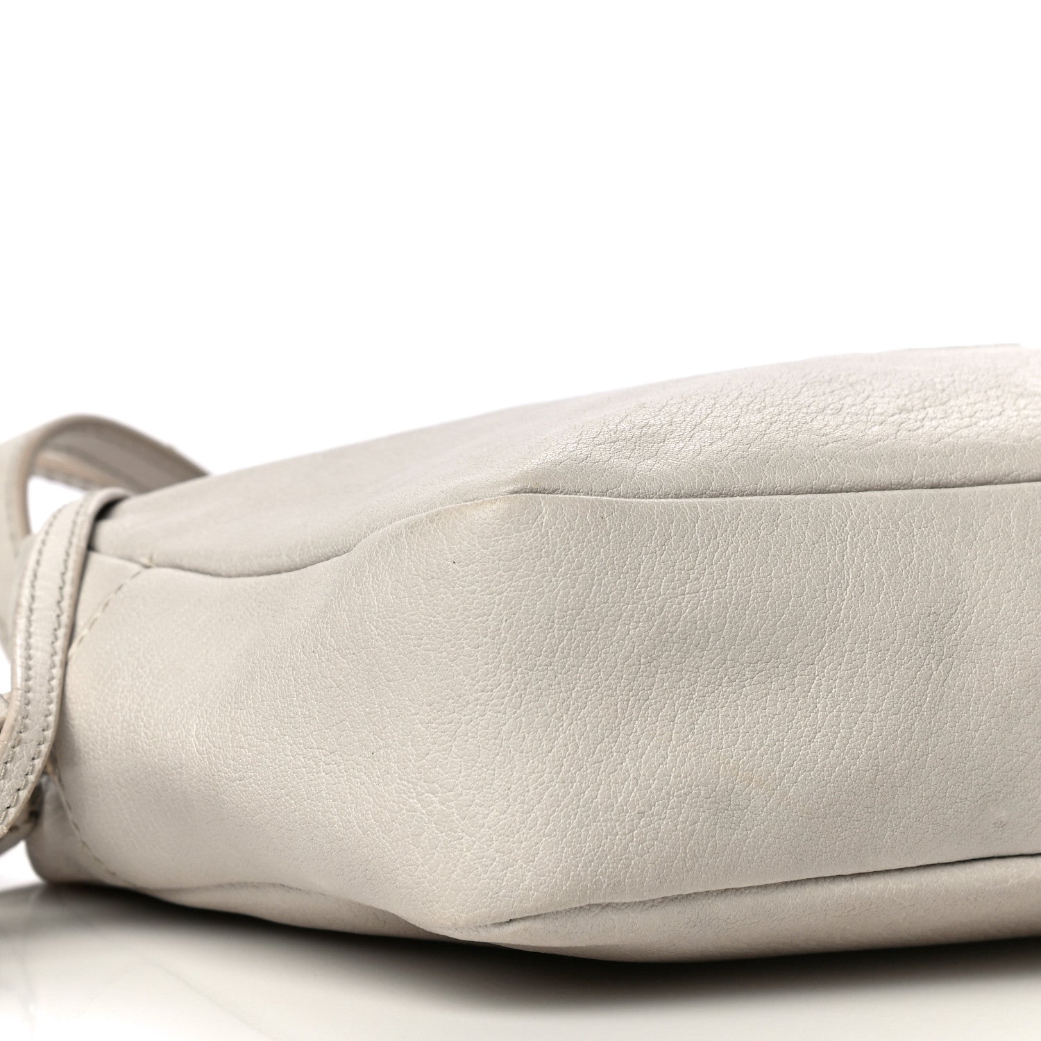Saint Laurent Lambskin Monogram Small Lou Camera Bag White 8 of 14