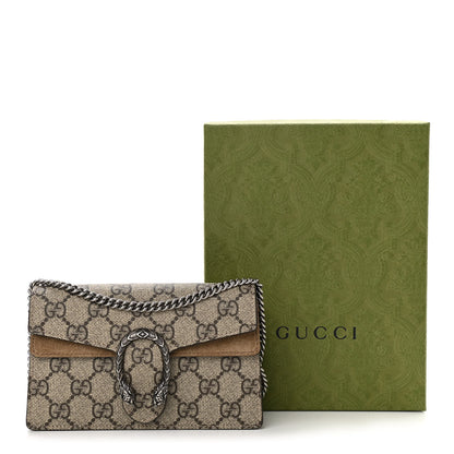 Gucci GG Supreme Monogram Super Mini Dionysus Shoulder Bag Taupe 10 of 10