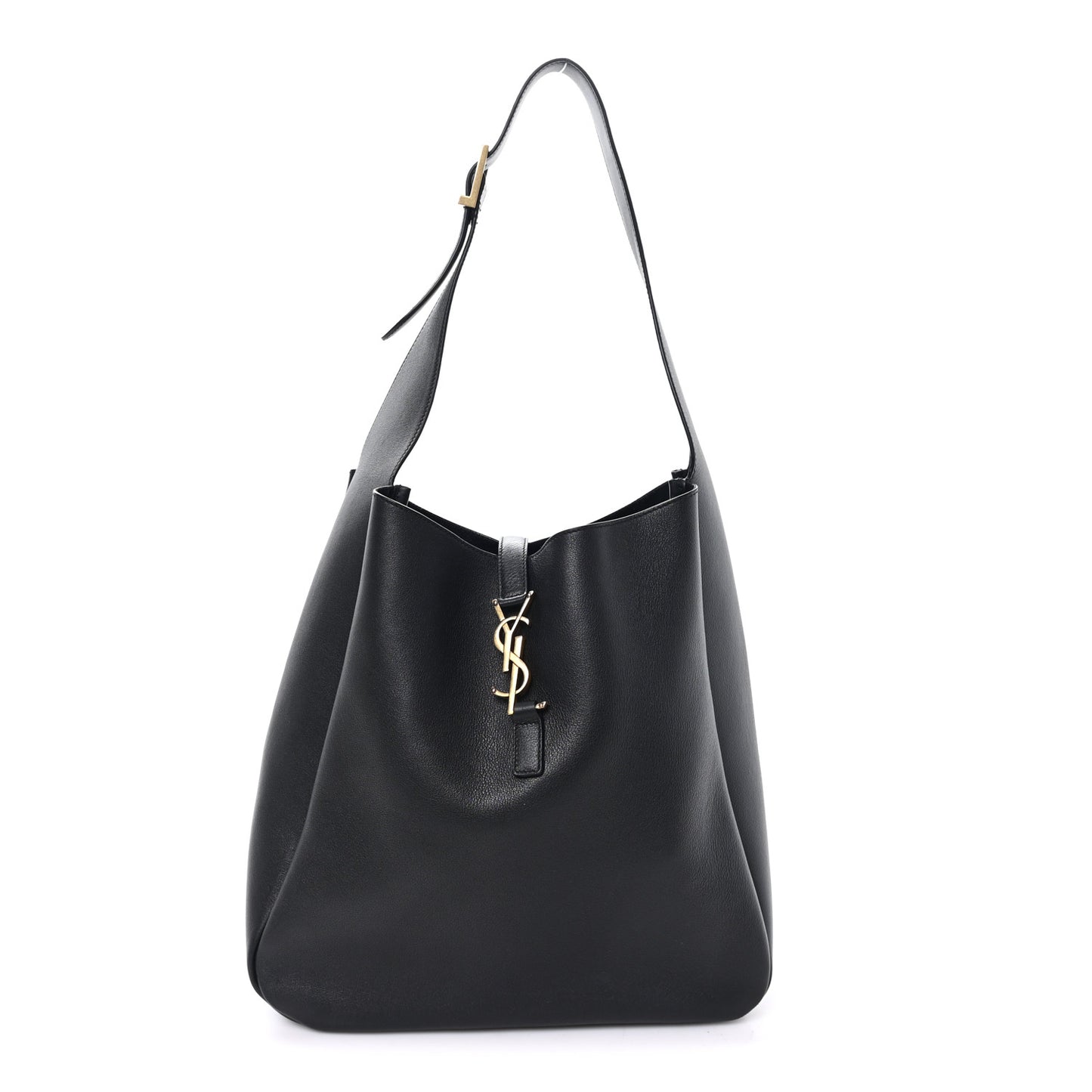 Supple Calfskin Large Le 5 A 7 Soft Hobo  Black