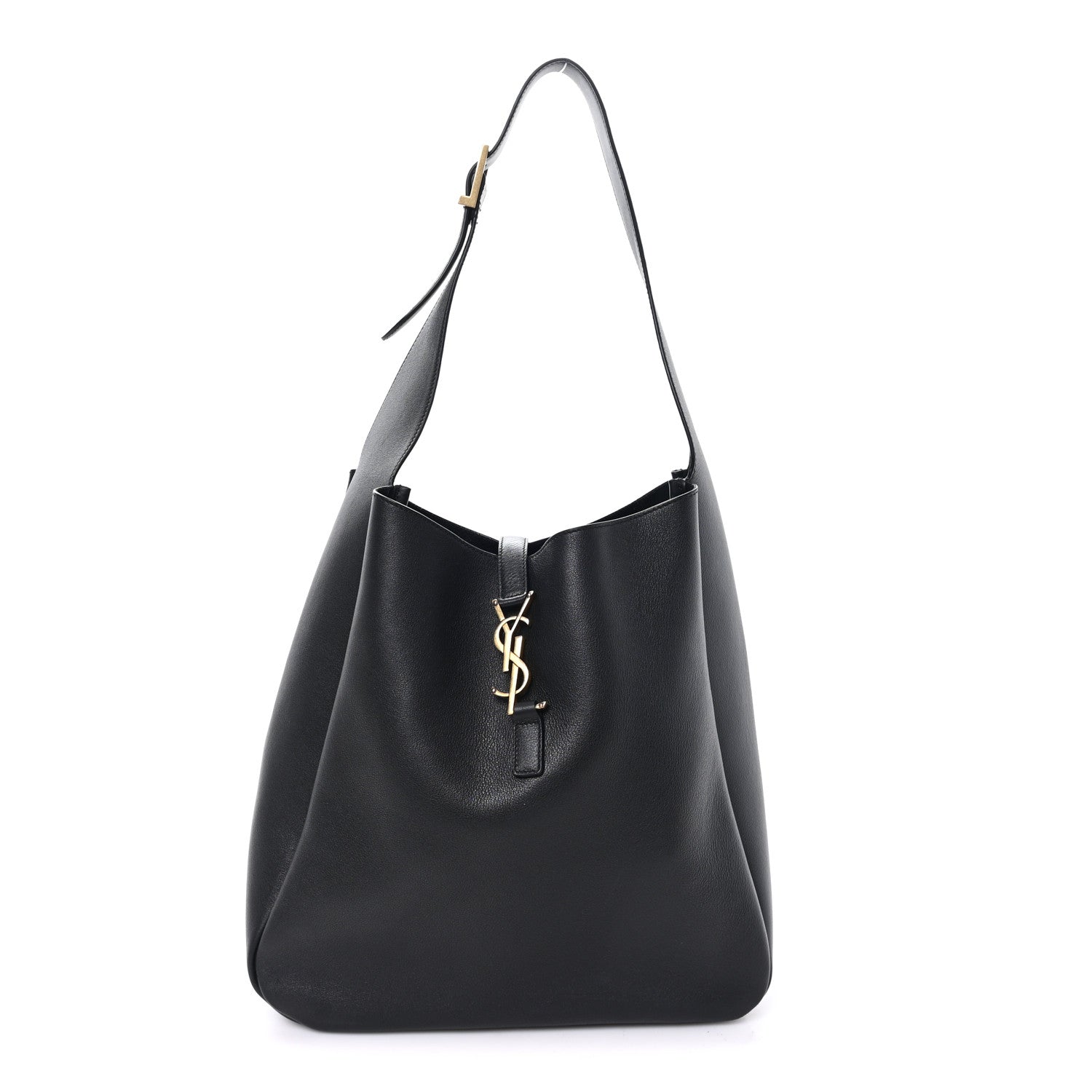 Saint Laurent Supple Calfskin Large Le 5 A 7 Soft Hobo  Black 1 of 10