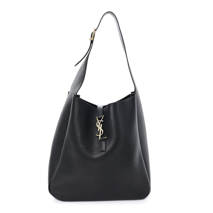 Saint Laurent Supple Calfskin Large Le 5 A 7 Soft Hobo  Black 1 of 10