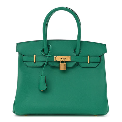 Hermes Epsom Birkin 30 Vert Vertigo 1 of 10