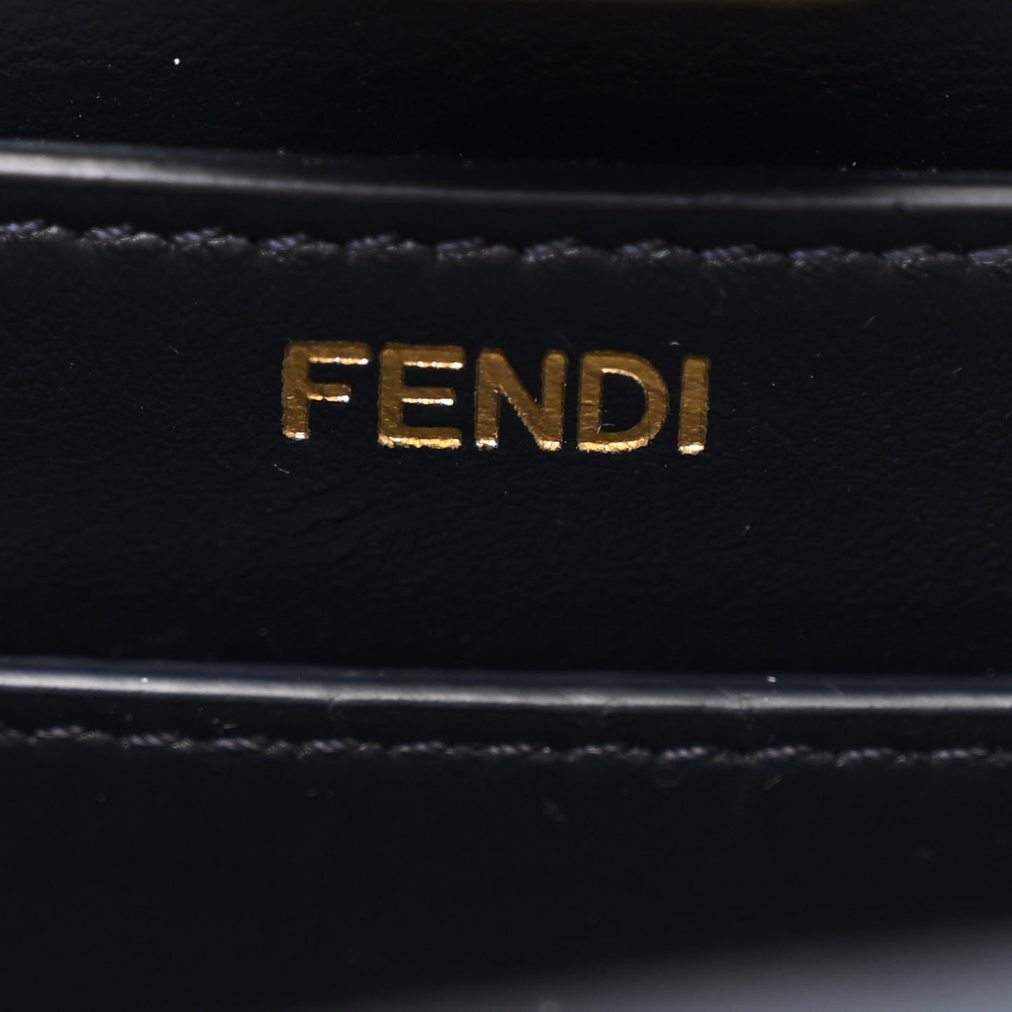 Chenille Vitello Seta FF Small Peekaboo I SEE U Satchel Grigio Blue Notte