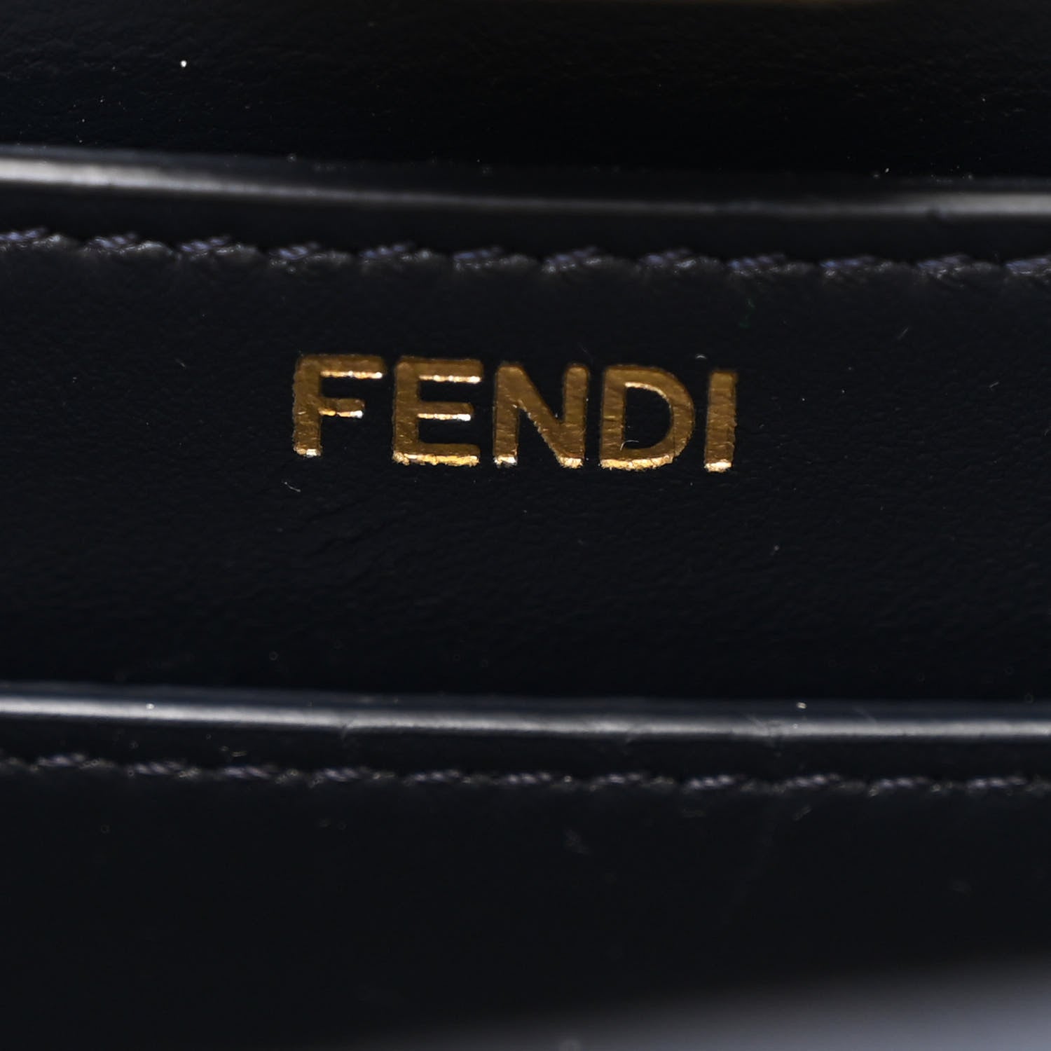 Fendi Chenille Vitello Seta FF Small Peekaboo I SEE U Satchel Grigio Blue Notte 7 of 13