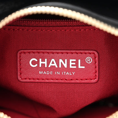 Chanel Aged Calfskin Quilted Small Gabrielle Hobo Black 6 of 10