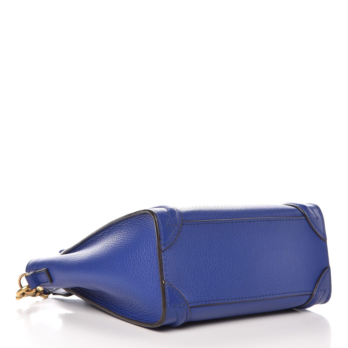 Drummed Calfskin Nano Luggage Indigo