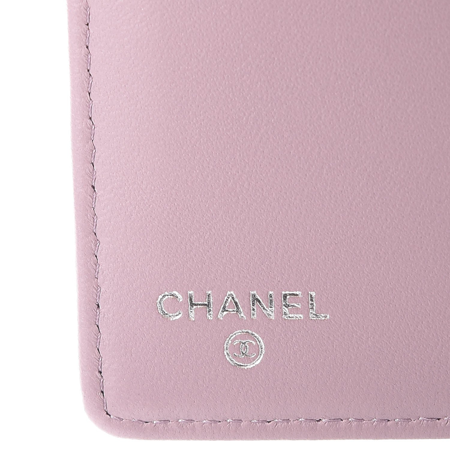 Chanel Lambskin Quilted Yen Wallet Lilac 6 of 9