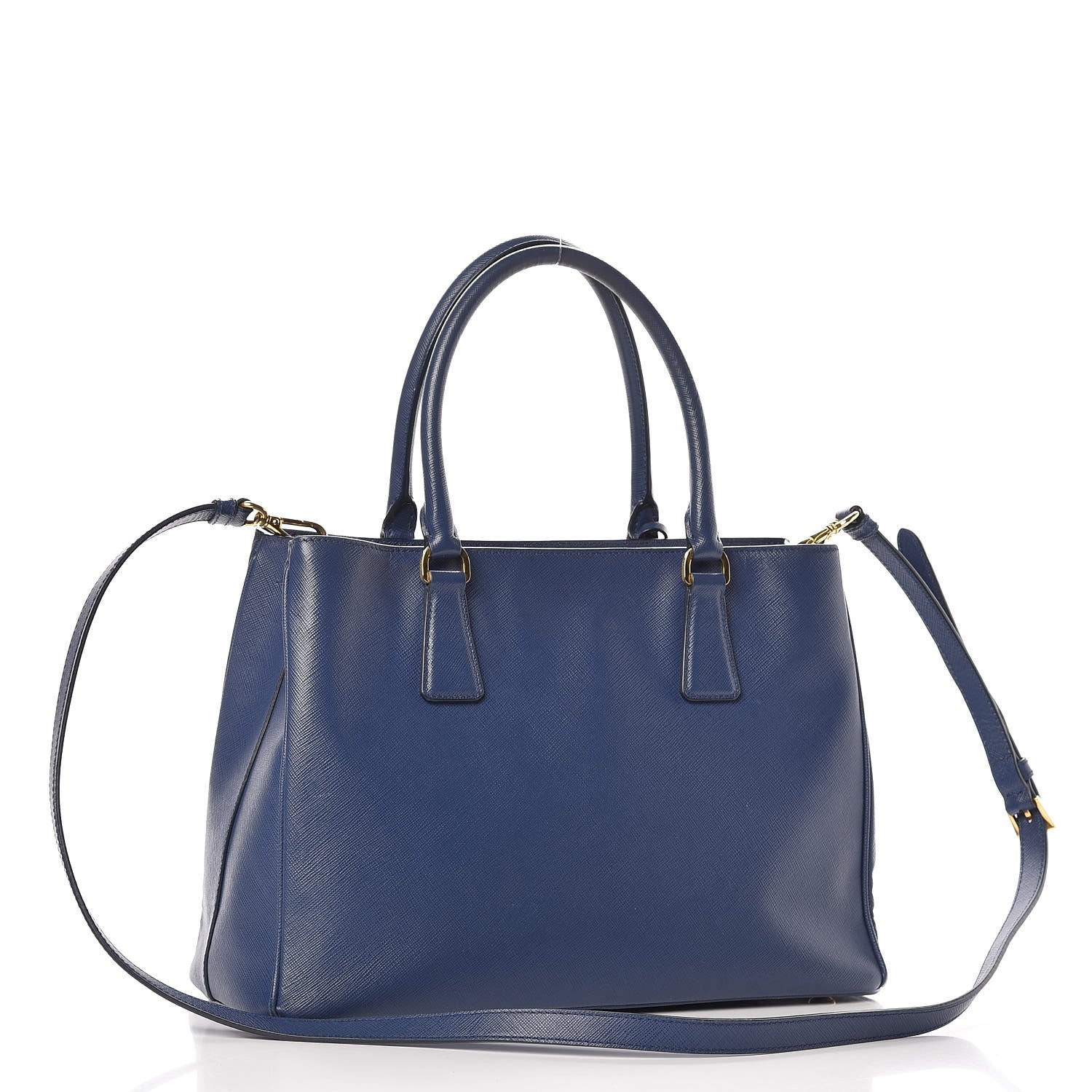 Prada Saffiano Lux Medium Tote Bluette 3 of 18