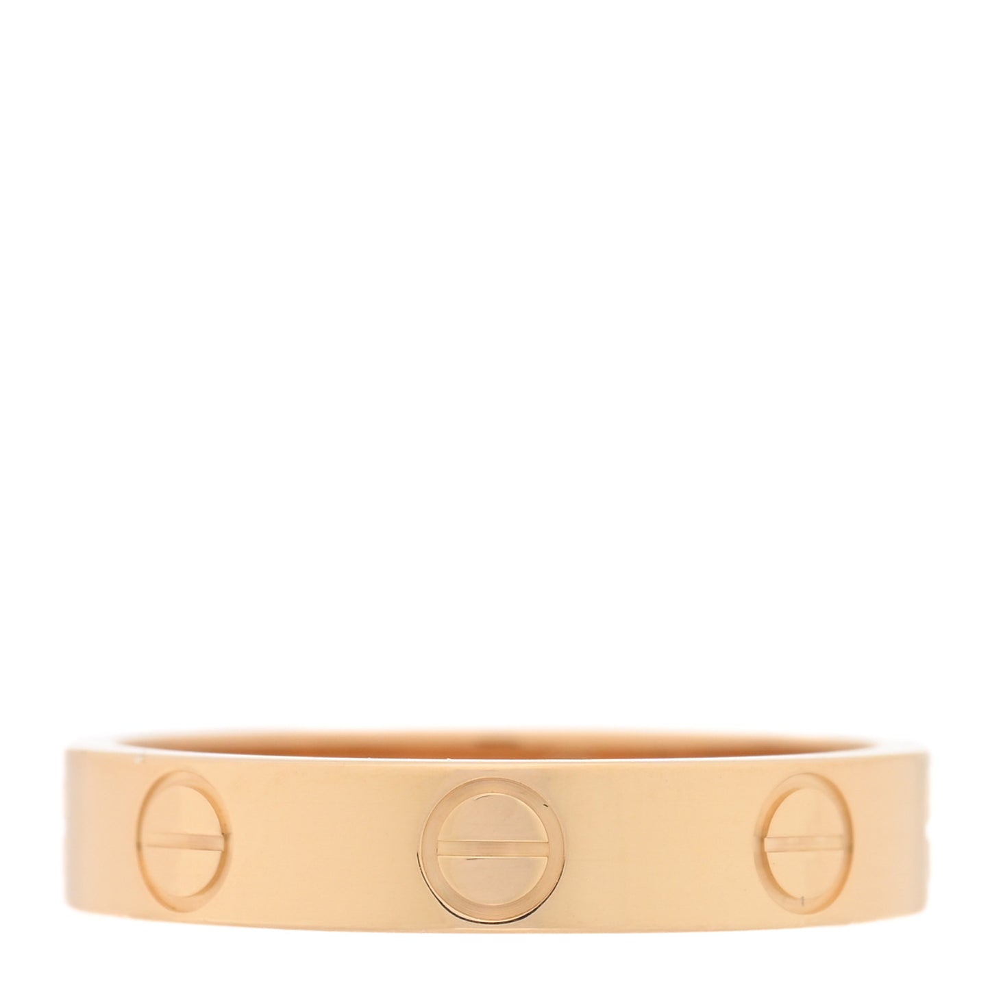 18K Yellow Gold 3.5mm LOVE Wedding Band Ring 50 5.25