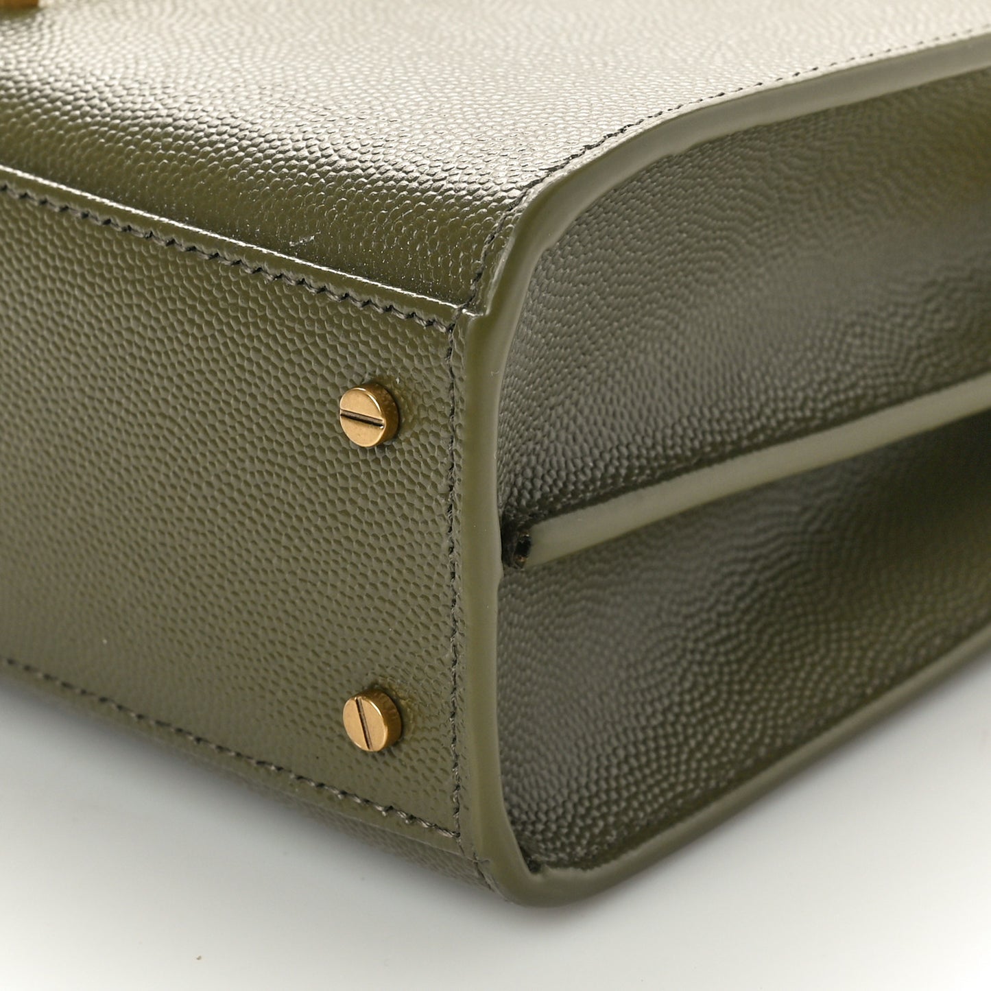 Grain de Poudre Mini Classic Monogram Cassandra Top Handle Olive