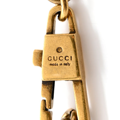 Gucci Brass Strawberry GG Chain Belt Gold 4 of 4