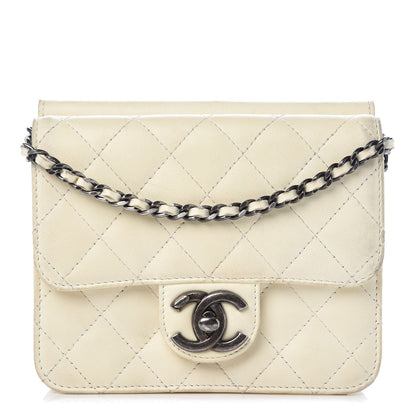 Chanel Lambskin Quilted Mini Crossing Times White 1 of 12