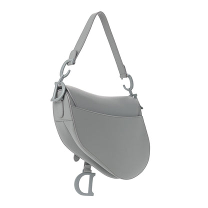 Christian Dior Ultra Matte Calfskin Saddle Bag Grey 3 of 10