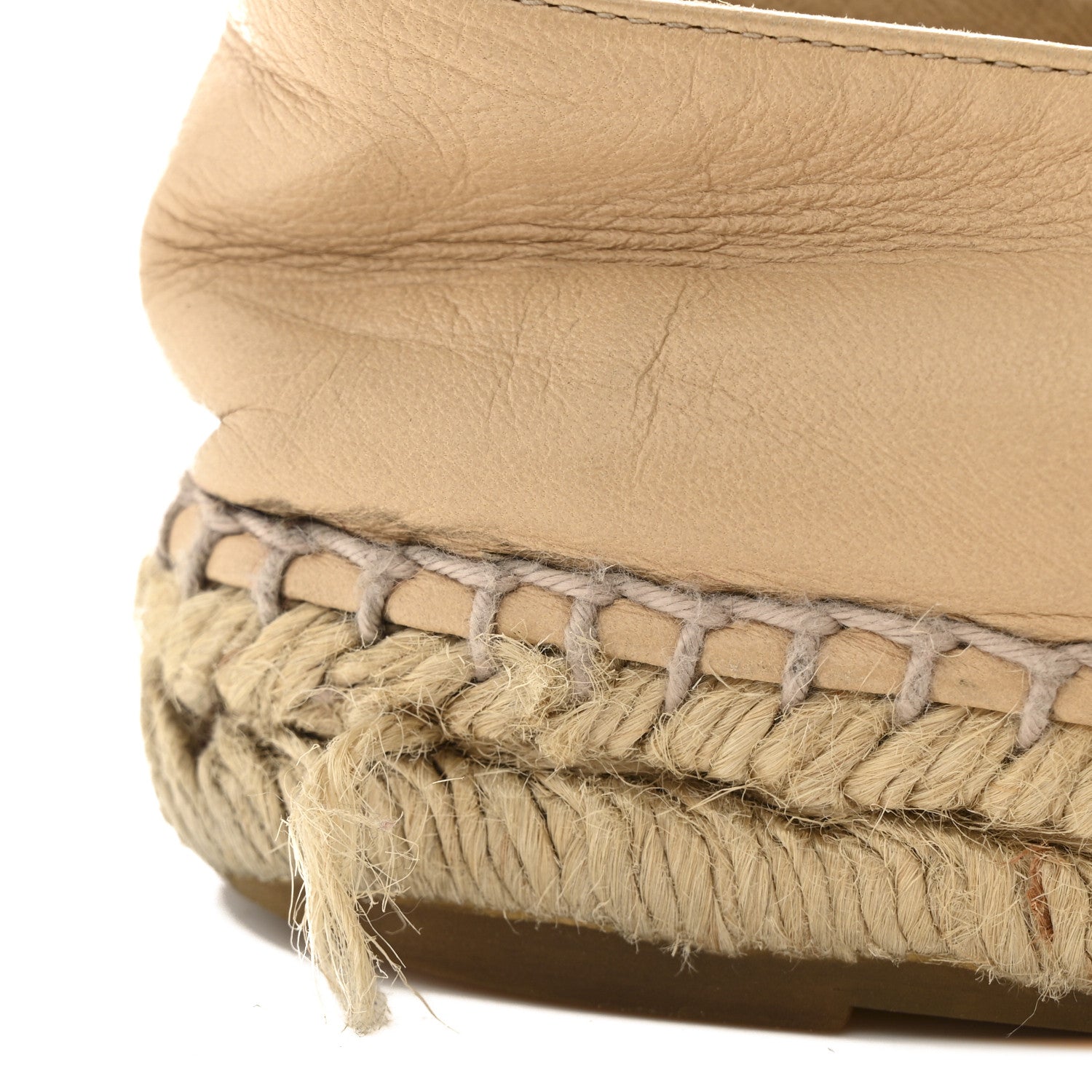 Chanel Lambskin CC Espadrilles 37 Beige Black 10 of 14