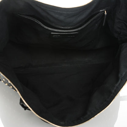 Alexander McQueen Lambskin Studded Large De Manta Tote Black 5 of 7