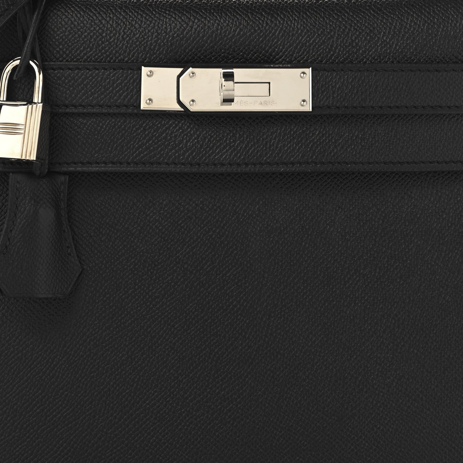 Hermes Epsom Kelly Sellier 28 Black 8 of 14